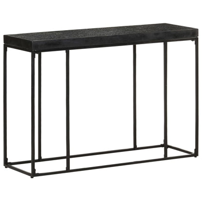 Avlastningsbord konsollbord Svart 110x35x76 cm heltre akasie og mango