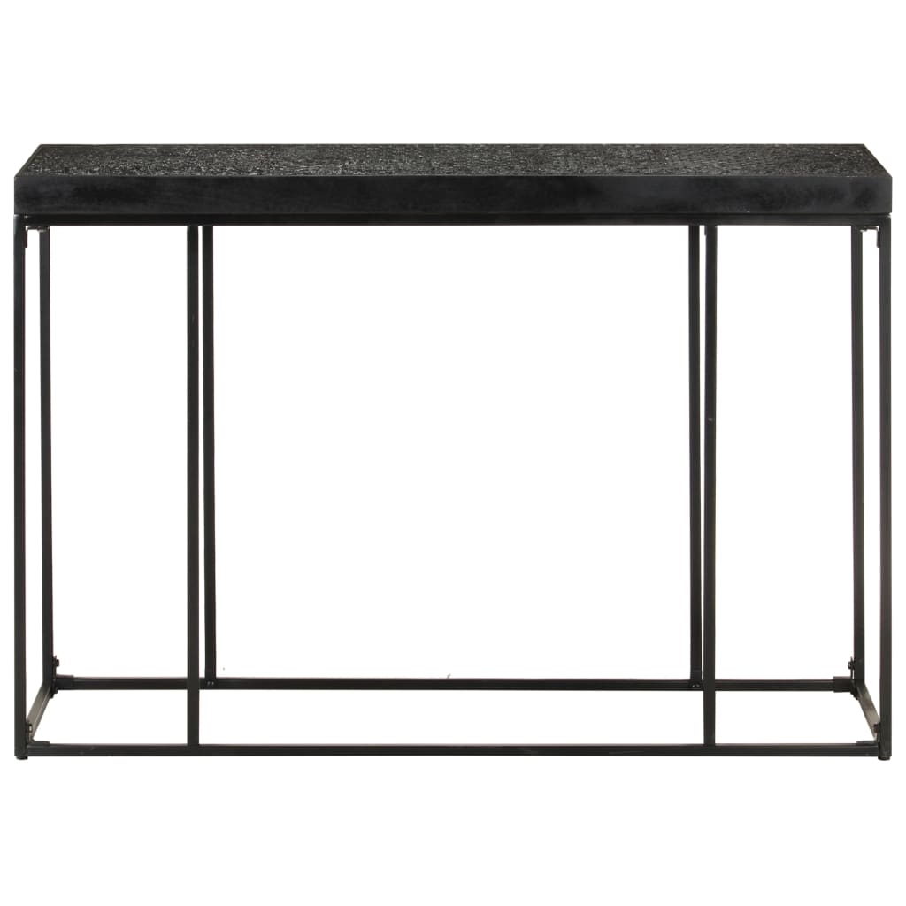 Avlastningsbord konsollbord Svart 110x35x76 cm heltre akasie og mango