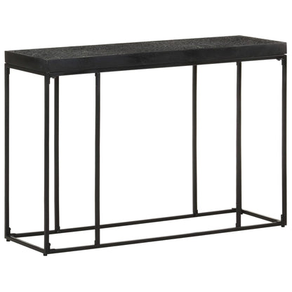Avlastningsbord konsollbord Svart 110x35x76 cm heltre akasie og mango
