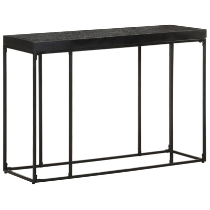 Avlastningsbord konsollbord Svart 110x35x76 cm heltre akasie og mango