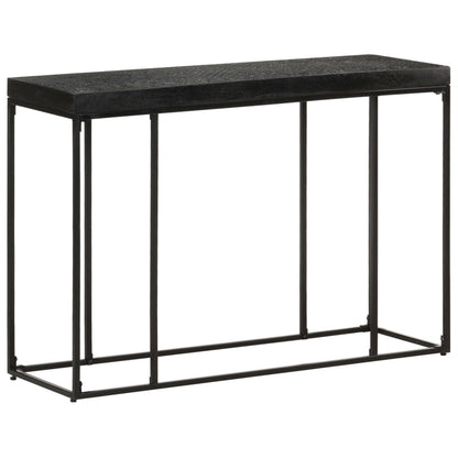 Avlastningsbord konsollbord Svart 110x35x76 cm heltre akasie og mango