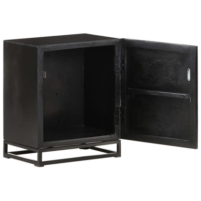 Nattbord Sengbord Svart 40x30x50 cm heltre mangotre
