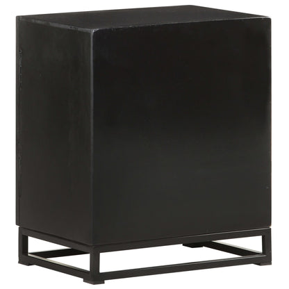 Nattbord Sengbord Svart 40x30x50 cm heltre mangotre
