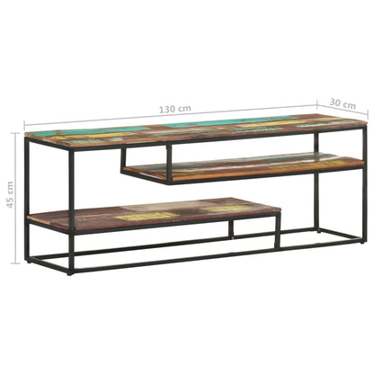 TV-Møbel Tre TV-skap 130x30x45 cm gjenvunnet heltre