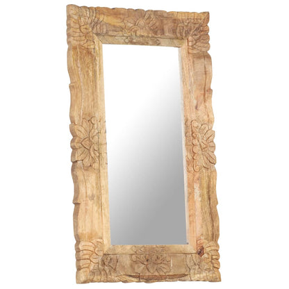 Veggspeil 80x50 cm heltre mango