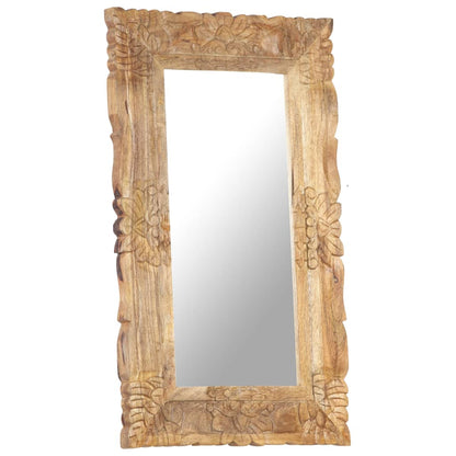 Veggspeil 80x50 cm heltre mango