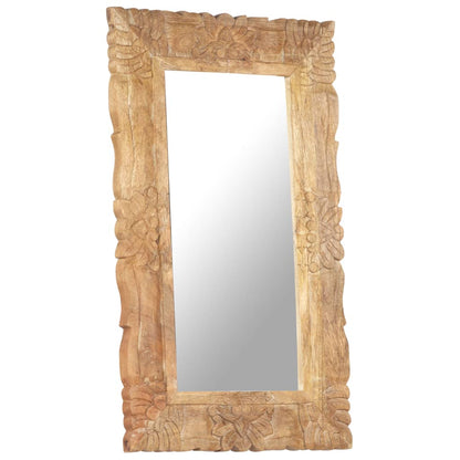 Veggspeil 80x50 cm heltre mango