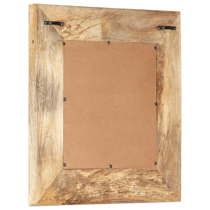 Veggspeil Håndskåret speil 50x50x2,5 cm heltre mango