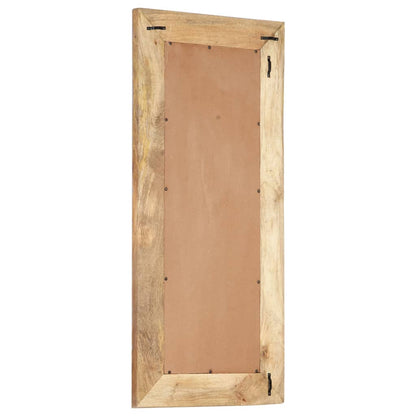 Veggspeil Håndskåret speil 110x50x2,5 cm heltre mango