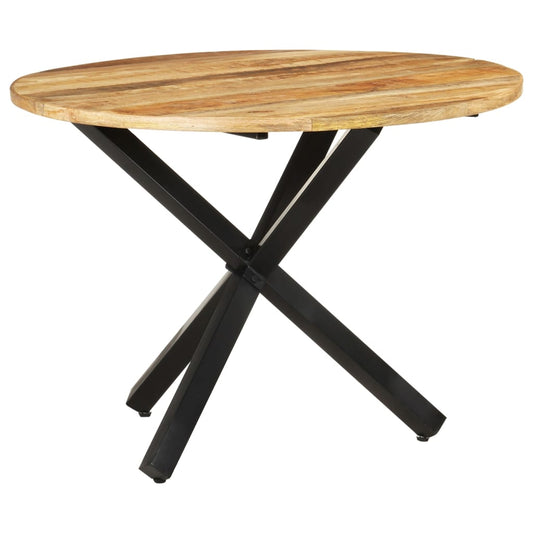 Spisebord Kjøkkenbord Tre rundt 100x100x75 cm grovt mangotre