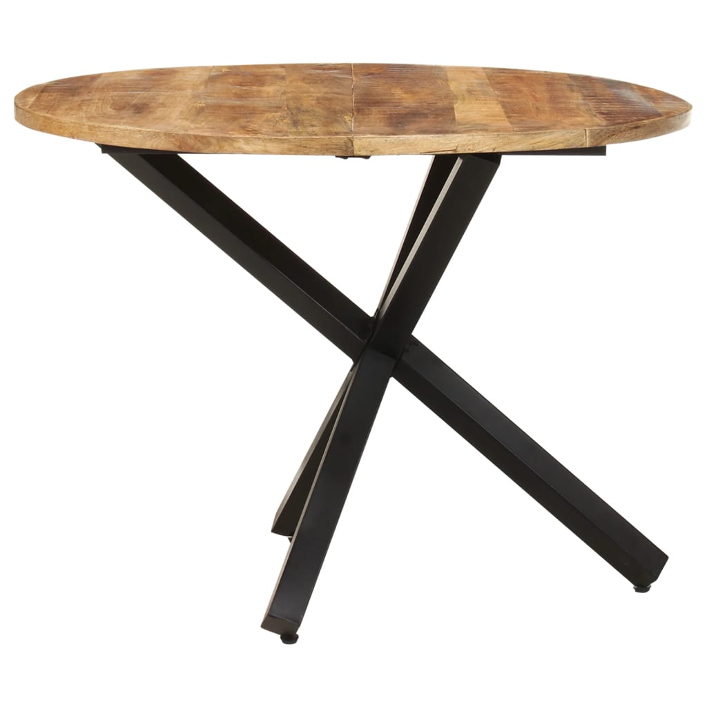 Spisebord Kjøkkenbord Tre rundt 100x100x75 cm grovt mangotre