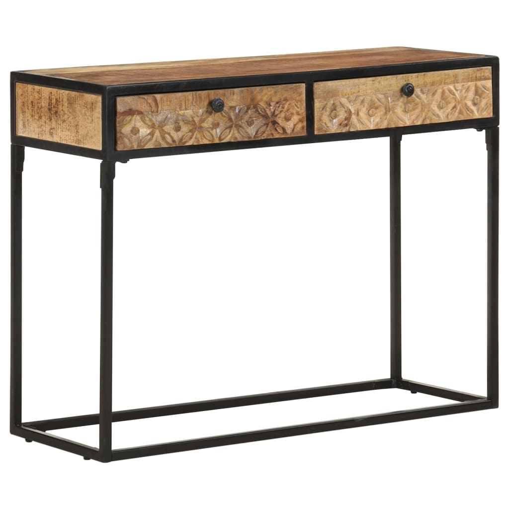 Avlastningsbord Konsollbord Tre 100x35x75 cm heltre mango