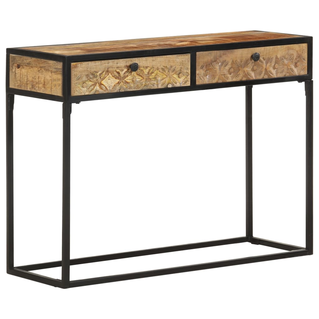 Avlastningsbord Konsollbord Tre 100x35x75 cm heltre mango