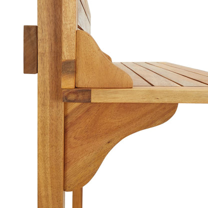 Barbord for balkong 90x37x122,5 cm heltre akasie