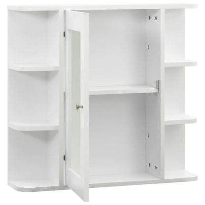 Baderomsspeil Speilskap til baderom Hvit 66x17x63 cm