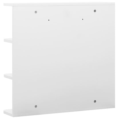 Baderomsspeil Speilskap til baderom Hvit 66x17x63 cm