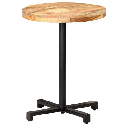 Cafesett Bistrogruppe Tre Bistrobord rundt Ø60x75 cm grovt mangotre
