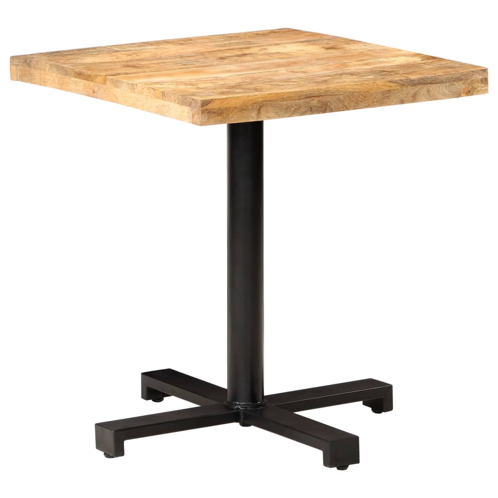 Bistrobord firkantet 70x70x75 cm grovt mangotre