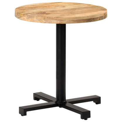 Cafesett Bistrogruppe Tre Bistrobord rundt Ø70x75 cm grovt mangotre