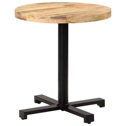 Cafesett Bistrogruppe Tre Bistrobord rundt Ø70x75 cm grovt mangotre