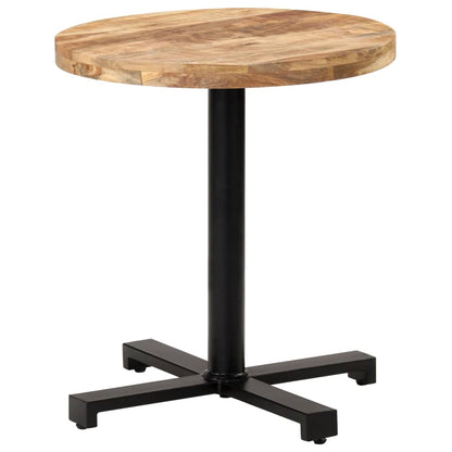 Cafesett Bistrogruppe Tre Bistrobord rundt Ø70x75 cm grovt mangotre