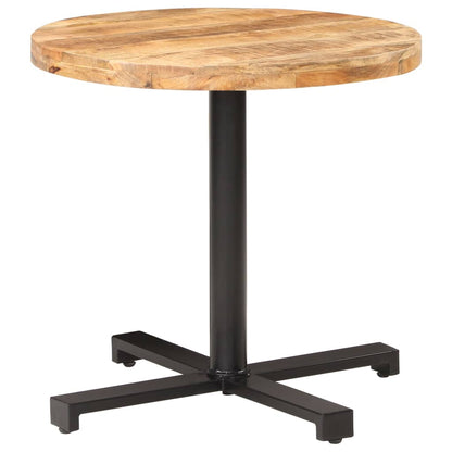 Cafesett Bistrogruppe Tre Bistrobord rundt Ø80x75 cm grovt mangotre