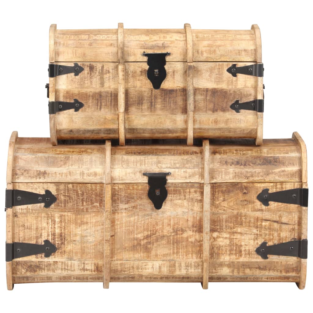 Oppbevaringskiste 2 stk heltre mango