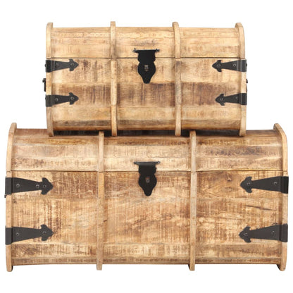 Oppbevaringskiste 2 stk heltre mango