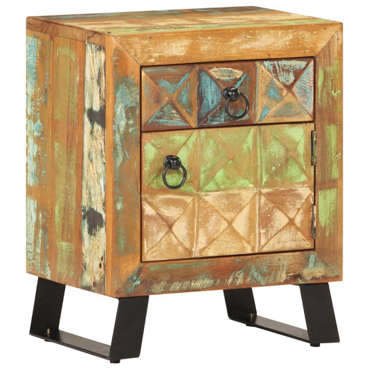Nattbord Sengbord Tre Gjenvunnet Heltre 40x30x50 cm