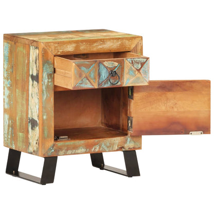 Nattbord Sengbord Tre Gjenvunnet Heltre 40x30x50 cm