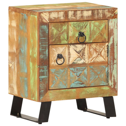 Nattbord Sengbord Tre Gjenvunnet Heltre 40x30x50 cm