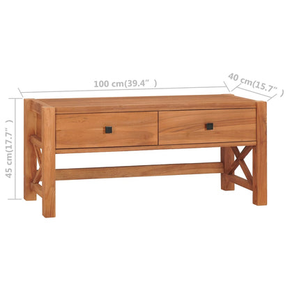 TV-Møbel Tre TV-benk heltre teak 100x40x45 cm