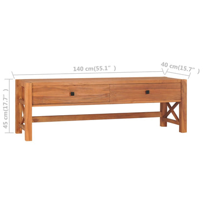 TV-Møbel Tre TV-benk heltre teak 140x40x45 cm