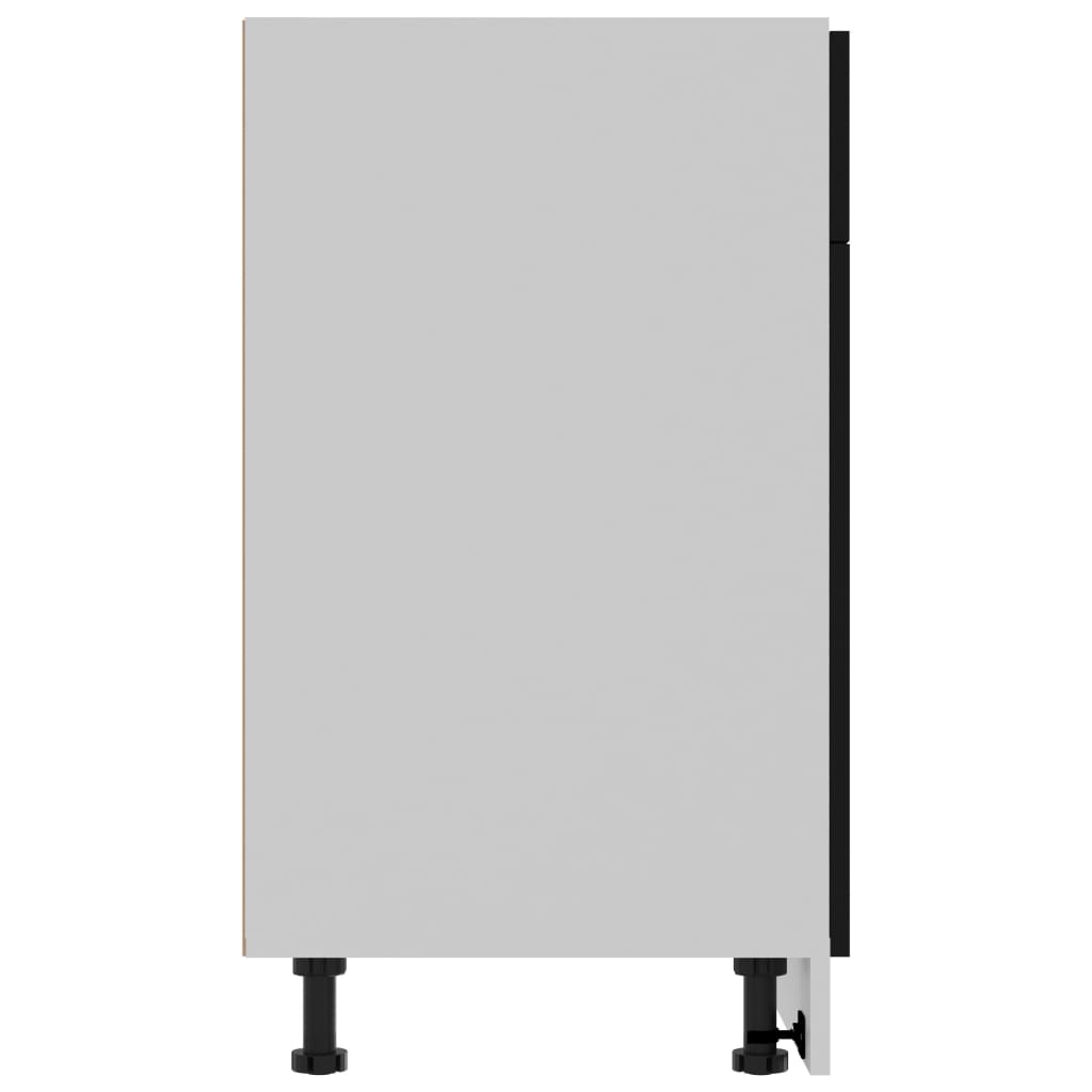 Kjøkkeninnredning Underskap Lyon Svart med skuff 80x46x81,5 cm