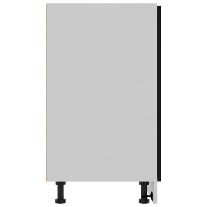Kjøkkeninnredning Underskap Lyon Svart med skuff 80x46x81,5 cm