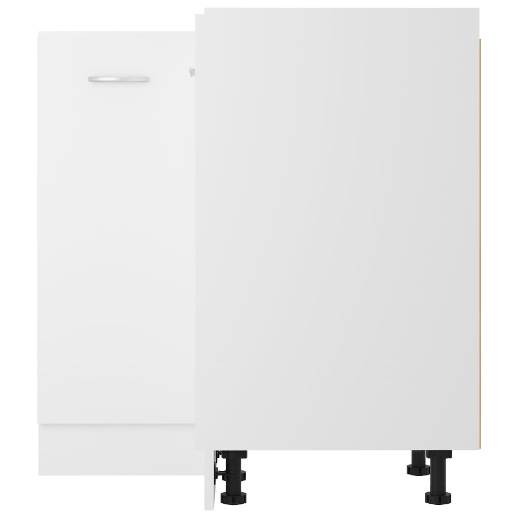 Kjøkkeninnredning Underskap Lyon Hvit for hjørne 75,5x75,5x81,5 cm