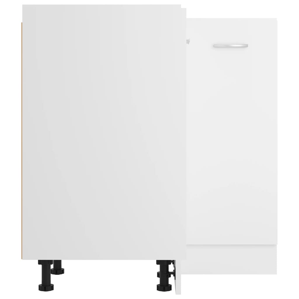 Kjøkkeninnredning Underskap Lyon Hvit for hjørne 75,5x75,5x81,5 cm