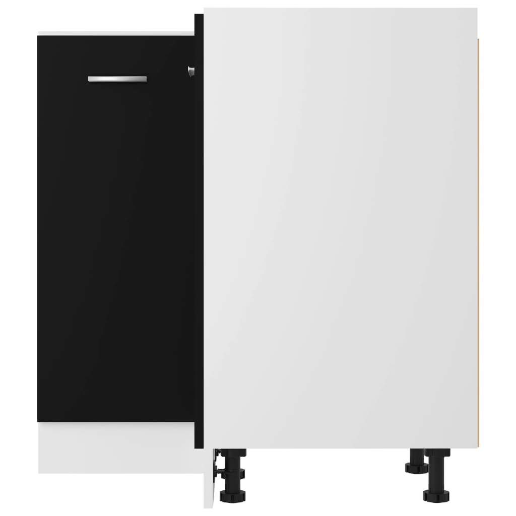 Kjøkkeninnredning Underskap Lyon Svart for hjørne 75,5x75,5x81,5 cm