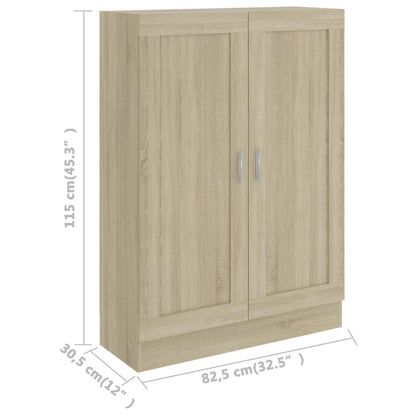 Bokhylle Sonoma Eik 82,5x30,5x115 cm