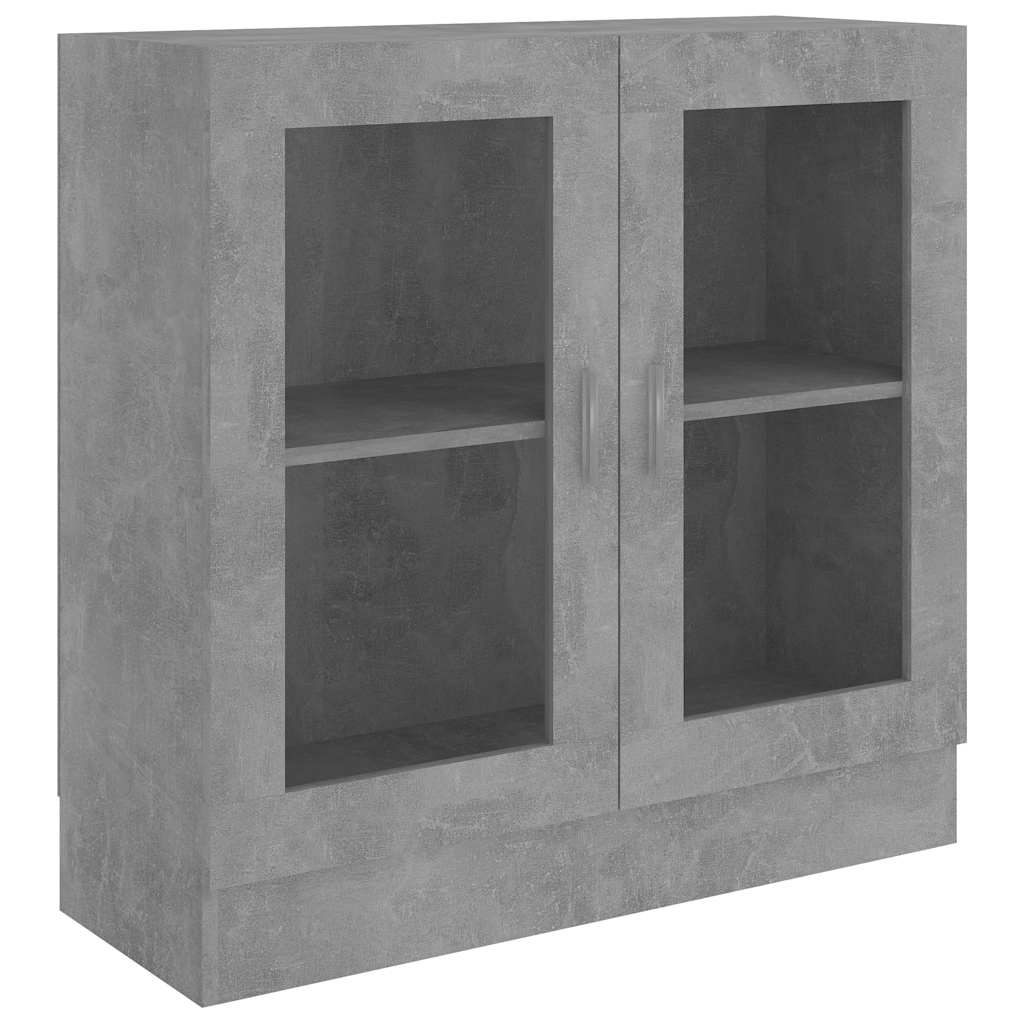Vitrineskap Betonggrå 82,5x30,5x80 cm
