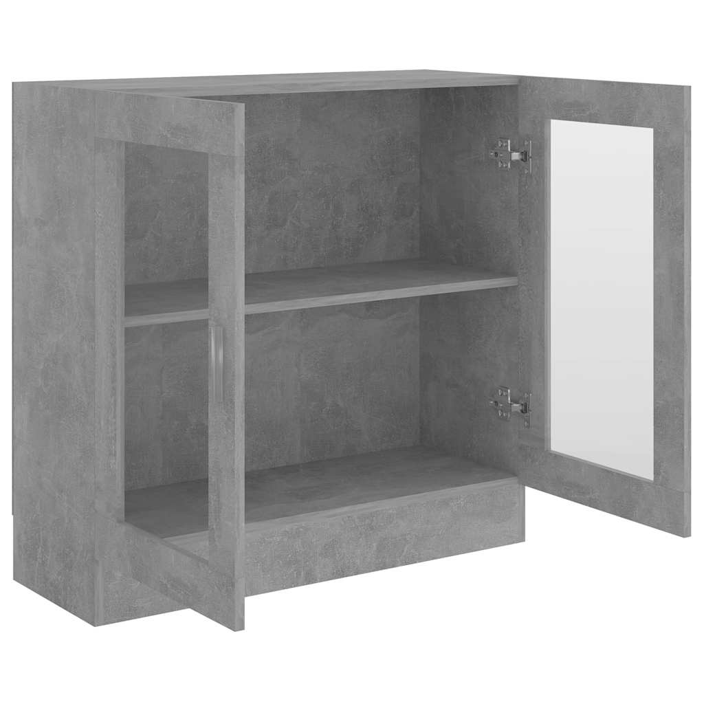 Vitrineskap Betonggrå 82,5x30,5x80 cm