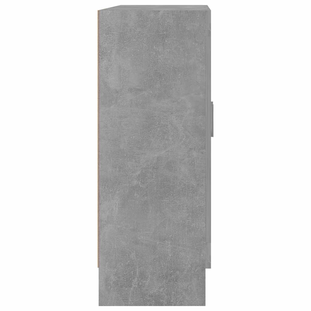 Vitrineskap Betonggrå 82,5x30,5x80 cm
