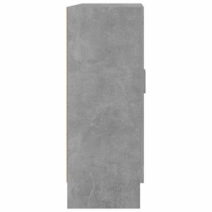 Vitrineskap Betonggrå 82,5x30,5x80 cm