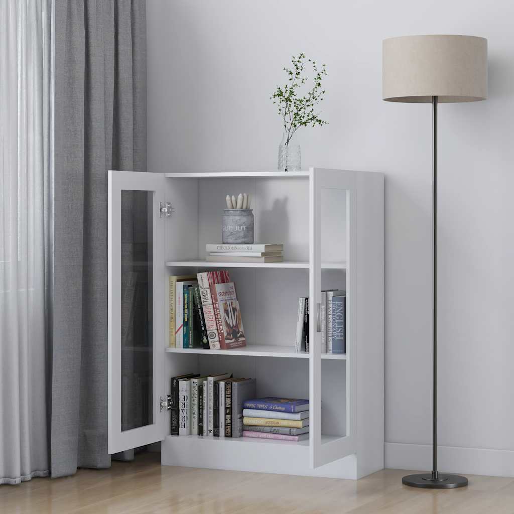 Vitrineskap Hvit 82,5x30,5x115 cm