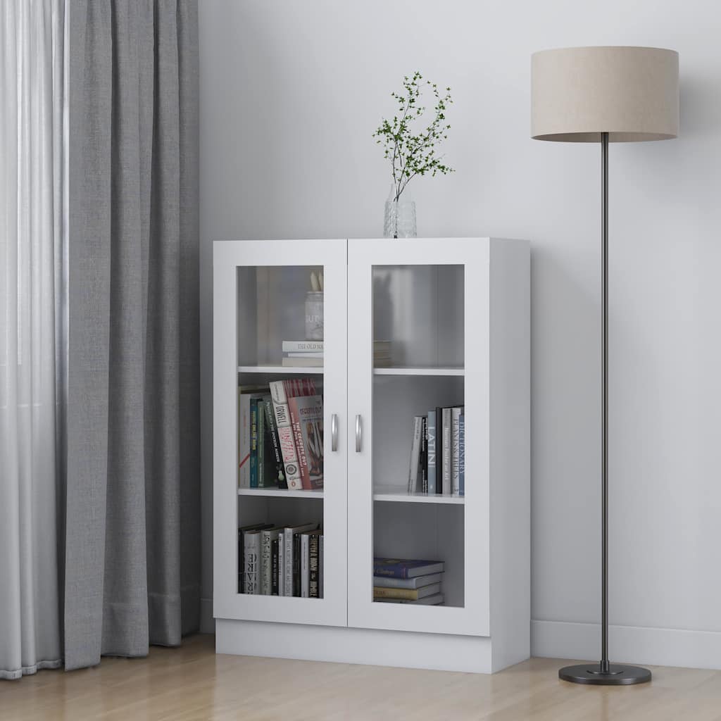 Vitrineskap Hvit 82,5x30,5x115 cm