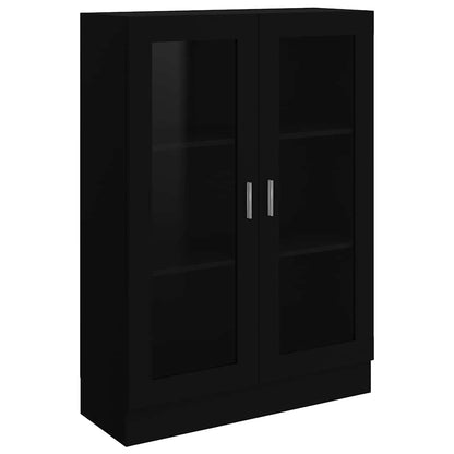 Vitrineskap Svart 82,5x30,5x115 cm