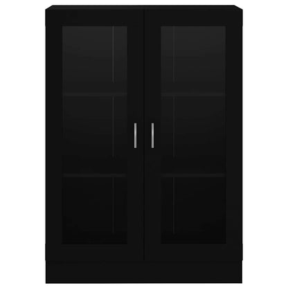 Vitrineskap Svart 82,5x30,5x115 cm