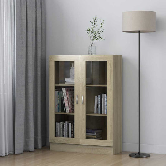 Vitrineskap Sonoma Eik 82,5x30,5x115 cm