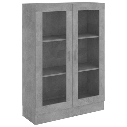 Vitrineskap Betonggrå 82,5x30,5x115 cm