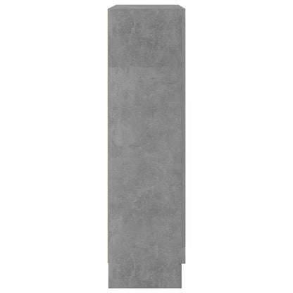 Vitrineskap Betonggrå 82,5x30,5x115 cm